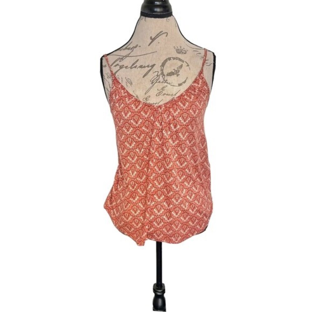 H & M Womens Blouse Print Tank Top Sleeveless Size XS Beach Bohemian Flowy